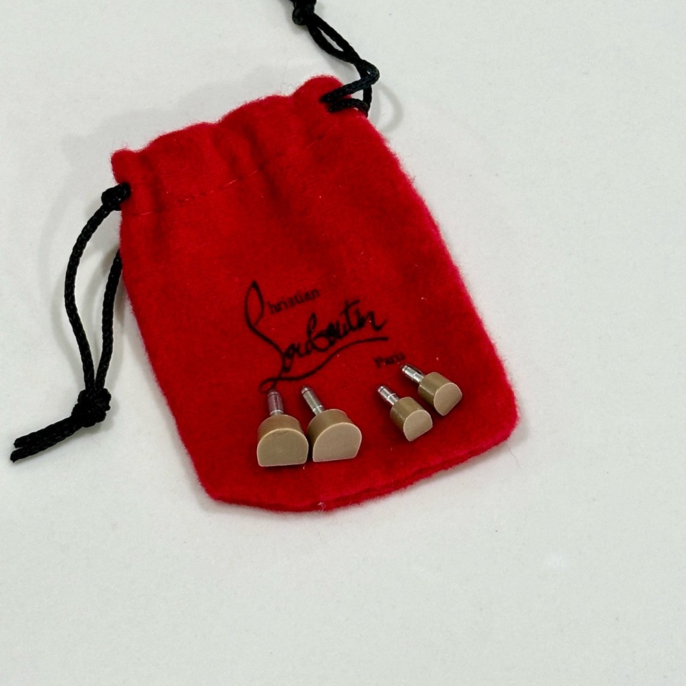 Christian Louboutin Beige Replacement Heel Taps